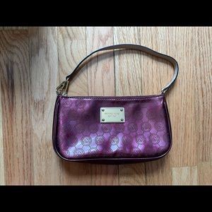 Michael Kors Burgundy Shoulder Bag